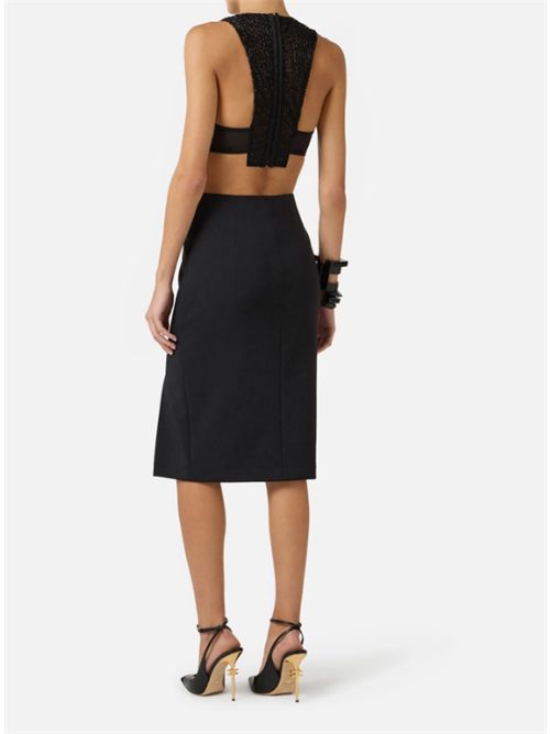 LOGO DETAIL SKIRT ELISABETTA FRANCHI | GO14761E2110 nero